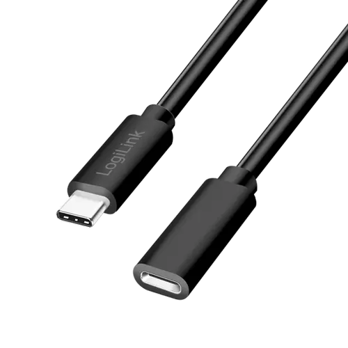 Cablu alimentare si date LOGILINK CU0211, USB Type-C (T) la USB Type-C (M), 2m, PD 100W, 2 x ecranat, plastic, Negru