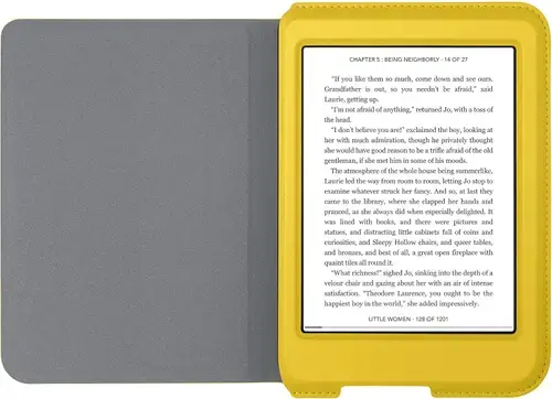 Husa Book Cover Kobo Sleepcover Nia Lemon N306-AC-LM-E-PU pentru Kobo Nia (Galben)