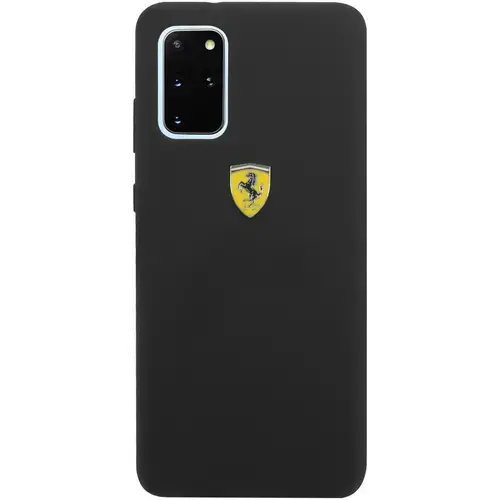 Husa de protectie Ferrari SF Silicone pentru Samsung Galaxy S20 Plus (Negru)