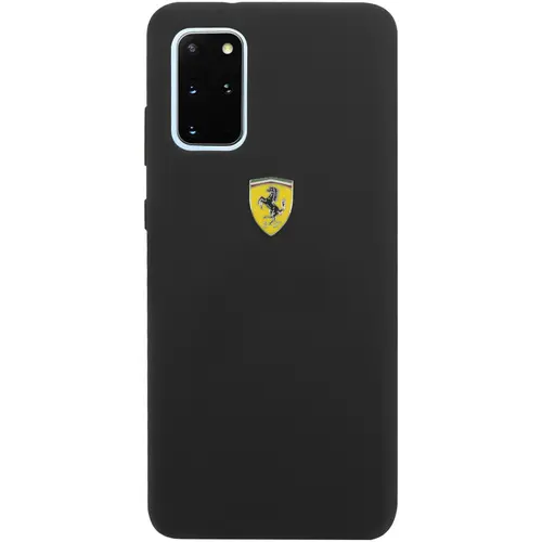 Husa de protectie Ferrari SF Silicone pentru Samsung Galaxy S20 Plus (Negru)