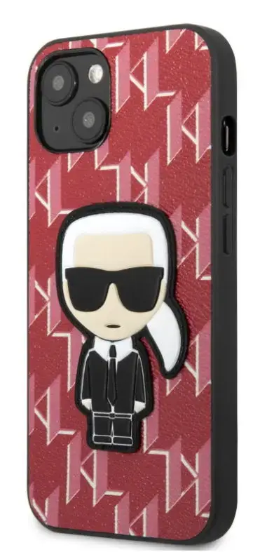 Protectie Spate Karl Lagerfeld Monogram Ikonik pentru Apple iPhone 13 (Rosu)