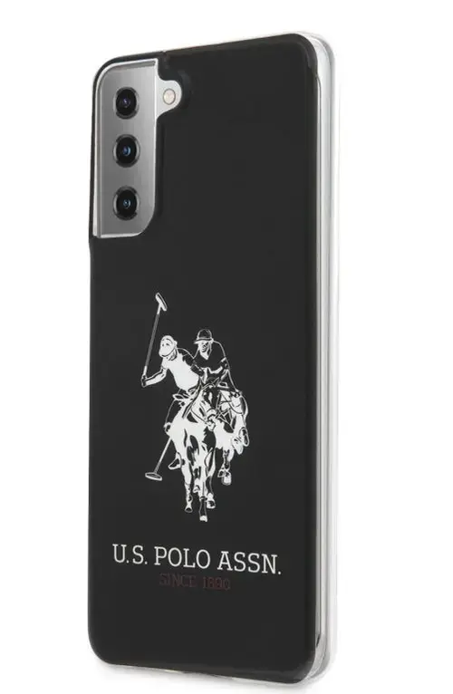 Protectie Spate US Polo Assn. Shiny Big Logo Collection pentru Samsung Galaxy S21 Plus (Negru)