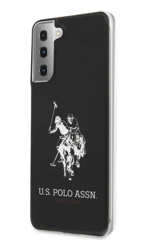 Protectie Spate US Polo Assn. Shiny Big Logo Collection pentru Samsung Galaxy S21 Plus (Negru)