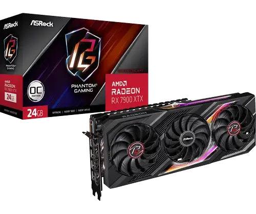 Placa video ASRock Radeon RX 7900 XTX Phantom Gaming OC 24GB GDDR6 384-bit
