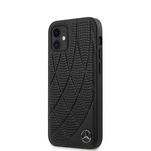 Protectie Spate Mercedes New Bow Line Collection pentru iPhone 12 Mini  (Negru)