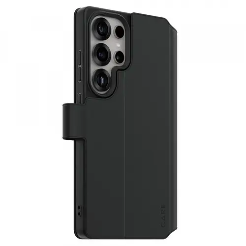 Husa pentru Samsung Galaxy S25 Ultra S938, PanzerGlass, Care Feature Kickstand Wallet, Neagra