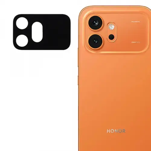 Folie de protectie Camera Spate Techsuit pentru Honor 600, Sticla Securizata, Neagra