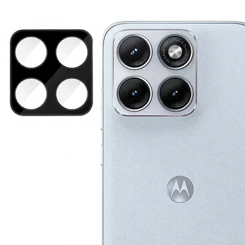 Folie de protectie Camera Spate Techsuit pentru Motorola Edge 70 Fusion, Sticla Securizata, Neagra