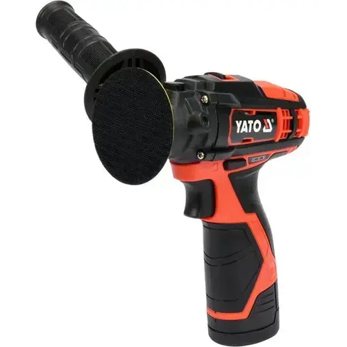 Masina de lustruit fara fir Yato YT-82903, 12 V, 1 x 2,0 Ah, Negru/Rosu