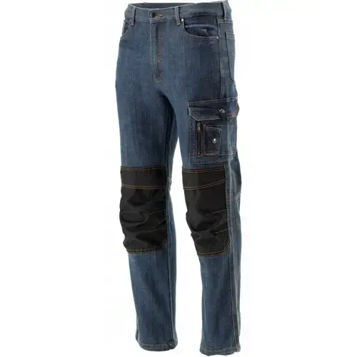 Pantaloni de lucru Yato YT-79082, jeans elastici de protectie, marimea L