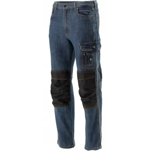 Pantaloni de lucru Yato YT-79082, jeans elastici de protectie, marimea L