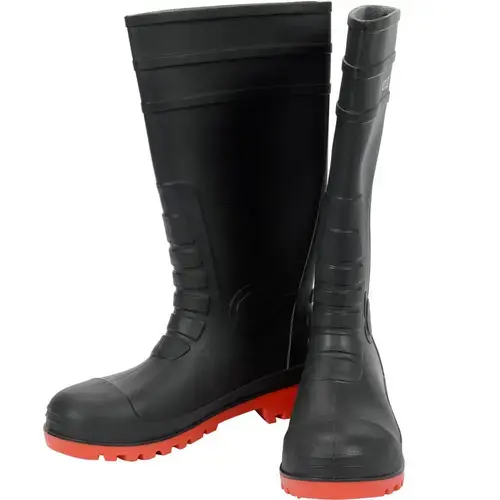 Cizme din cauciuc cu bombeu metalic Yato YT-80887, marimea 45, S5, SRA, Negru