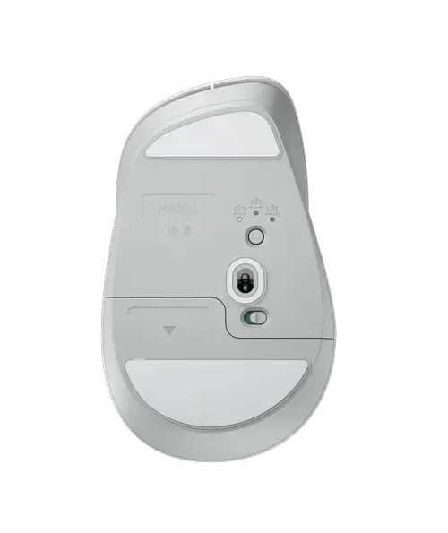 Mouse Wireless Logitech Signature Comfort Plus M850 L, Bluetooth BLE, 4000 DPI, 6 butoane/4 programabile, Logi Options+, Logi Tune (Alb)