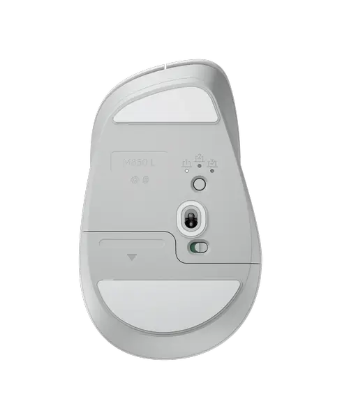 Mouse Wireless Logitech Signature Comfort Plus M850 L, Bluetooth BLE, 4000 DPI, 6 butoane/4 programabile, Logi Options+, Logi Tune (Alb)