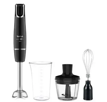 Mixer vertical Tefal InfinyForce 3 in 1 HB943838, 1000W, tocator 500ml, pahar 800ml, tel, controlul treptelor de viteza (Negru)