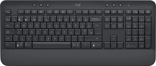 Tastatura Wireless Logitech Signature K650, Bluetooth Low Energy, Layout UK, Logi Options+ (Negru)