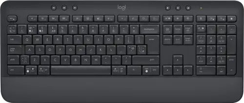 Tastatura Wireless Logitech Signature K650, Bluetooth Low Energy, Layout UK, Logi Options+ (Negru)