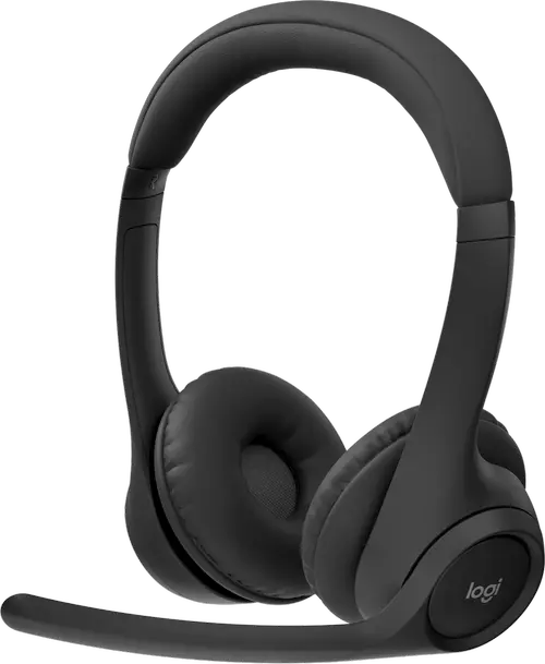 Casti Call Center Logitech Zone 305 UC Business, Bluetooth cu Receiver, Autonomie 16 ore, Microfon (Negru)