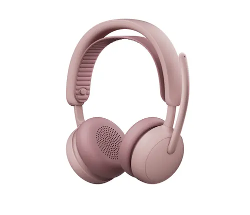 Casti Call Center Logitech Zone Wireless 2 ES Business, Bluetooth/USB-C, Autonomie 20 de ore, Microfon cu anulare zgomot (Roz)