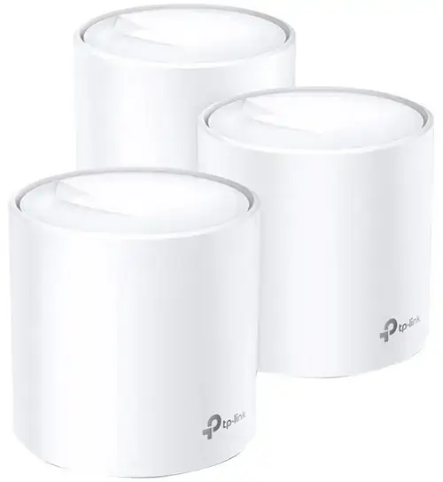 Sistem Mesh Wireless TP-Link Deco X20, Wi-Fi 6, Dual-Band, Gigabit, AX1800, cu acoperire completa pentru casa, 3 pack (Alb)
