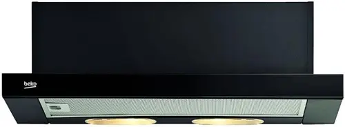 Hota incorporabila telescopica Beko CTB6250B, Putere de absorbtie 420 mc/h, 1 Motor, 3 Trepte putere, Filtru lavabil 60 cm,  Negru