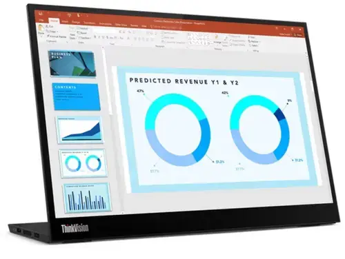 Monitor Portabil IPS LED Lenovo 14inch ThinkVision M14d, 2240 x 1400, USB Type-C (Negru)