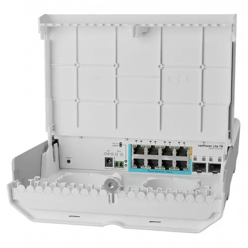 Switch MIKROTIK CSS610-1GI-7R-2S+OUT NETPOWER LITE 7R CLOUD SMART SWITCH 8xGE POE 2x10G SFP+