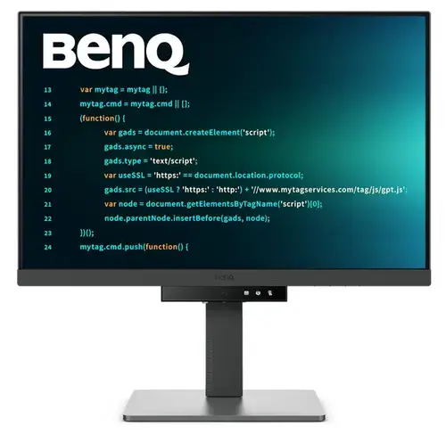 Monitor IPS LED BenQ 24.1inch RD240Q, WQXGA (2560 x 1600), HDMI, DisplayPort, Boxe, Pivot (Negru/Gri)