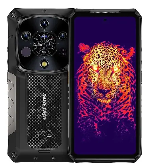 Telefon Mobil Ulefone Armor 28 Ultra Thermal, Procesor MediaTek Dimensity 9300+ Octa-Core, Ecran AMOLED touchscreen 6.67inch, 16GB RAM, 1TB Flash, Camera Quad 50+64+50+Camera termica, Wi-Fi, 5G, Dual Sim, Android (Negru)