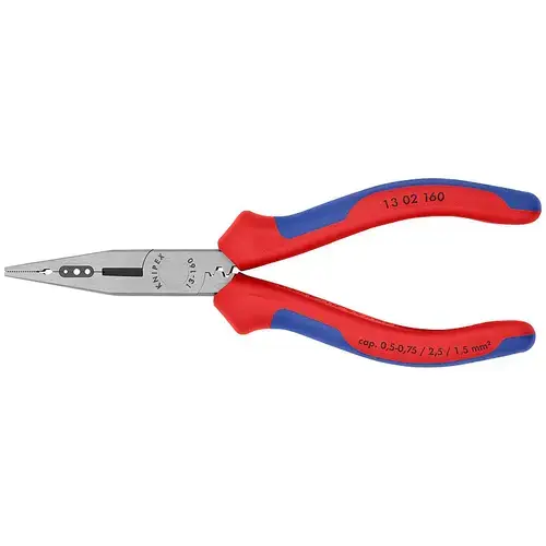 Cleste universal pentru electricieni, manere multicomponent, KNIPEX, 160 mm