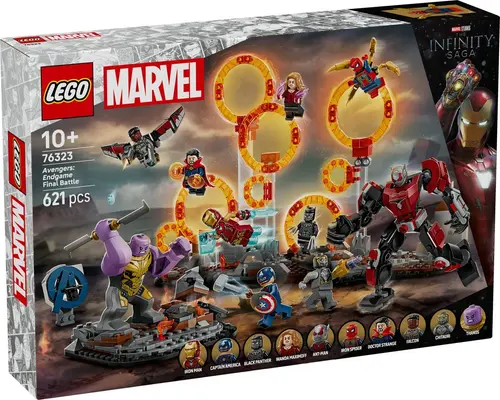 Joc de constructii LEGO Marvel Super Heroes -  Sfarsitul jocului Batalia finala, 621 piese