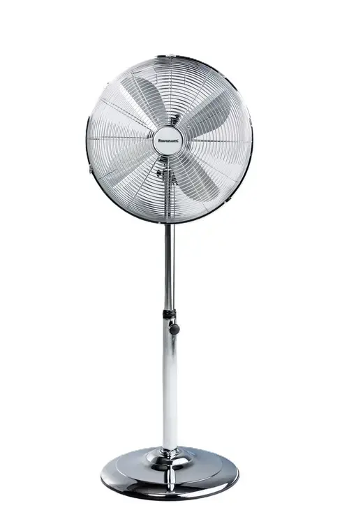 Ventilator cu picior Ravanson WT-7040SN, 50 W, 3 viteze, Oscilatie, Reglare inaltime (Inox)
