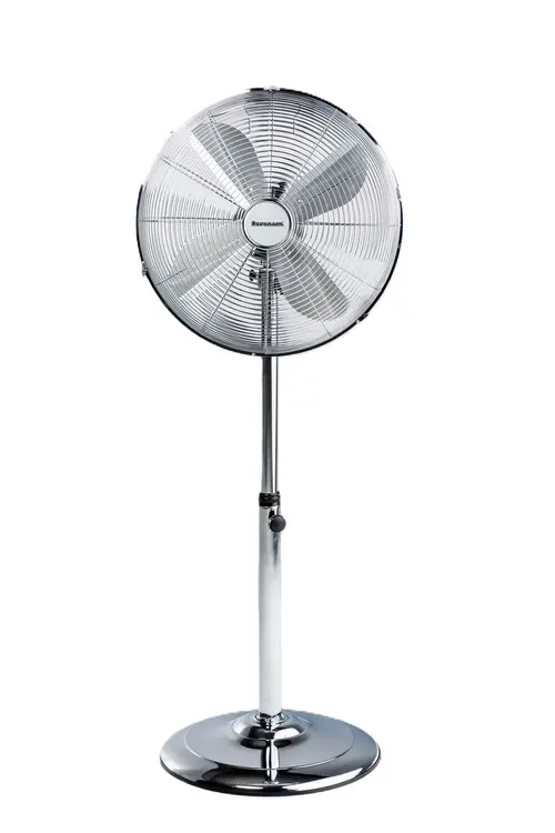 Ventilator cu picior Ravanson WT-7040SN, 50 W, 3 viteze, Oscilatie, Reglare inaltime (Inox)