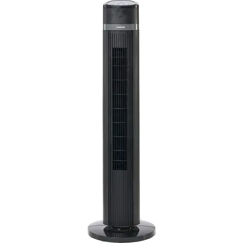 Ventilator turn Heinner HMTF-D3BK, 45 W, Control Touch, Temporizator, 3 moduri ventilare, Telecomanda, Mod ECO, Negru