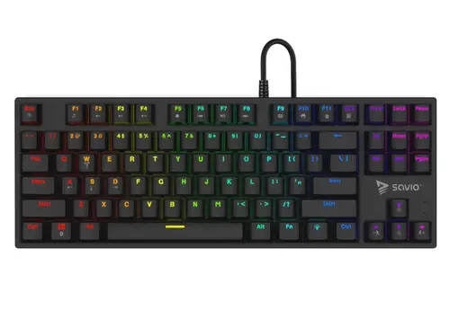 Tastatura Savio Tempest x2, iluminare RGB, Wired, USB, Outemu Red Switches (Negru)