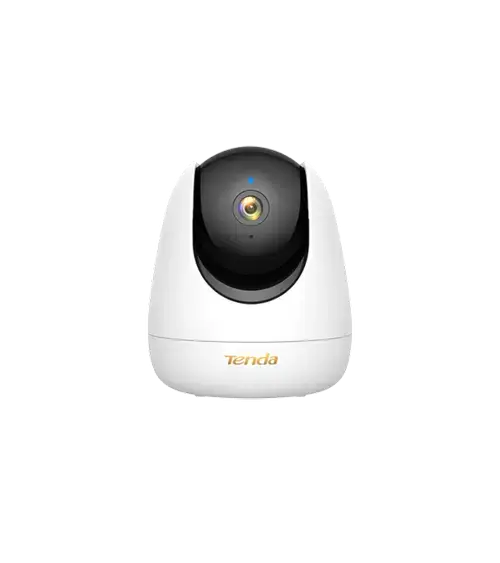 Camera supraveghere video interior Tenda RP7, 5MP, Pan/Tilt, IR 12m, Lentila 4mm, Wi-Fi, Amazon Alexan, slot card microSD, Microfon (Alb)