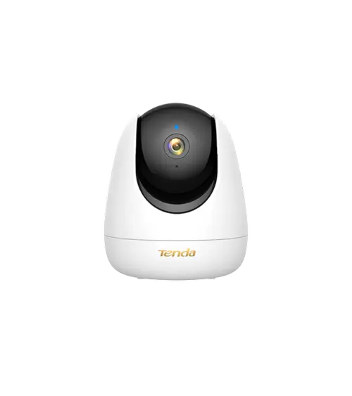 Camera supraveghere video interior Tenda RP7, 5MP, Pan/Tilt, IR 12m, Lentila 4mm, Wi-Fi, Amazon Alexan, slot card microSD, Microfon (Alb)