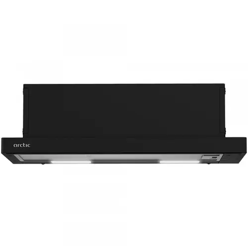 Hota incorporabila telescopica Arctic AHT6121B, Putere de absorbtie 260 mc/h, Control mecanic, Clasa D, 60 cm (Negru)