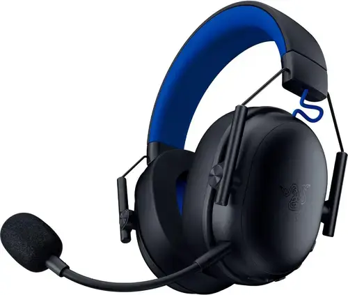 Casti Gaming Razer Blackshark V3 X Hyperspeed pentru PlayStation, Over-Ear, 2.4G/Bluetooth/USB, TriForce 50mm, Microfon HyperClear Cardioid 9.9mm, Autonomie 70 ore (Negru)
