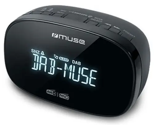 Radio Muse M-150CDB, DAB+/FM, Alarma, AUX (Negru)