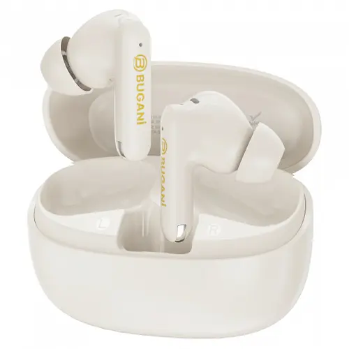 Casti True Wireless Bugani Freebuds B20, Bluetooth, ANC, Crem Deschis