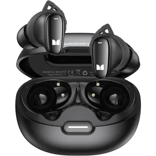 Casti True Wireless Monster N-Lite 206, Bluetooth, Negru