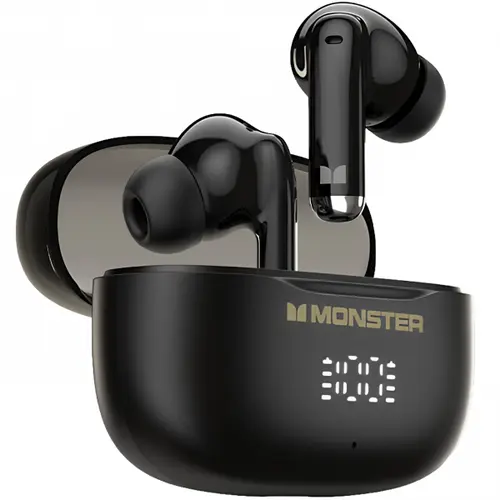 Casti True Wireless Monster N-Lite 300, Bluetooth, Negru
