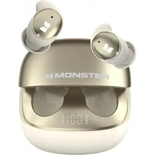 Casti True Wireless Monster Sleep Ear200, Bluetooth, Alb