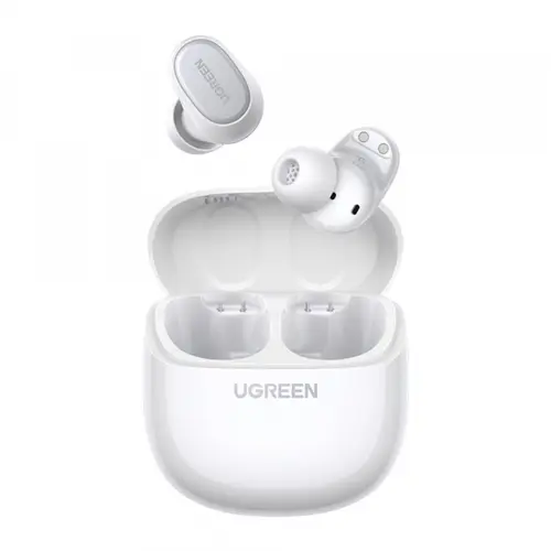 Casti True Wireless UGREEN Dots (75627), Bluetooth, MultiPoint, Alb