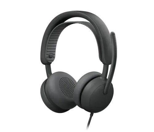 Casti Call Center Logitech Zone Wired 2 Business, USB-C/A, Microfon cu anulare zgomot (Negru)