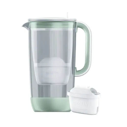 Cana filtranta Editie Aniversara 60 ani, din sticla, BRITA BR1059321, 2,5 L, Maxtra PRO (Verde)