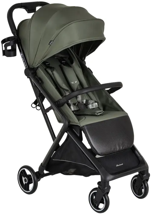Carucior de vara Cangaroo Airwalk Cabin Size, 0 - 22kg, 0 - 4 ani, Verde/Negru