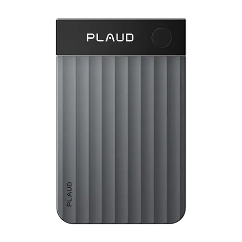 Reportofon digital PLAUD.AI Note PRO, 64GB, negru, cu microfon stereo, USB (Gri)