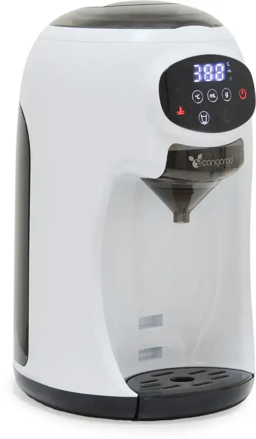 Aparat pentru prepararea laptelui praf Cangaroo Mixara, 980W, rezervor apa 1.3L, recipient lapte 400g, Alb